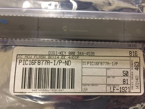 Pic16f877a mcp - pic16f877a-i/p,